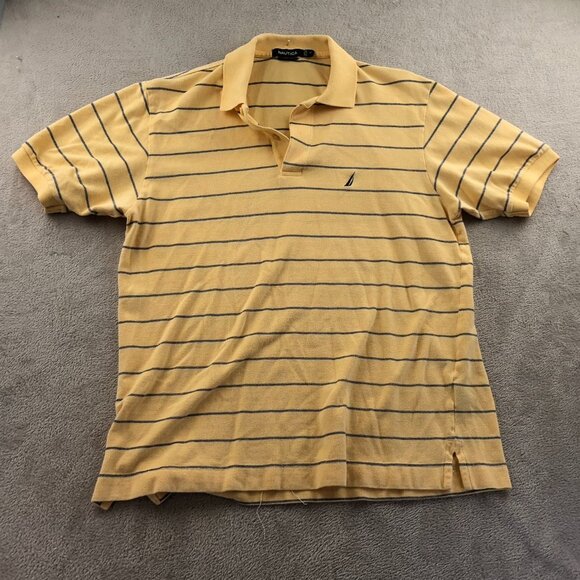 2 Nautica Mens Polo Shirt Medium Lot Of Two Short Sleeve Striped Classic Casual - Picture 6 of 16